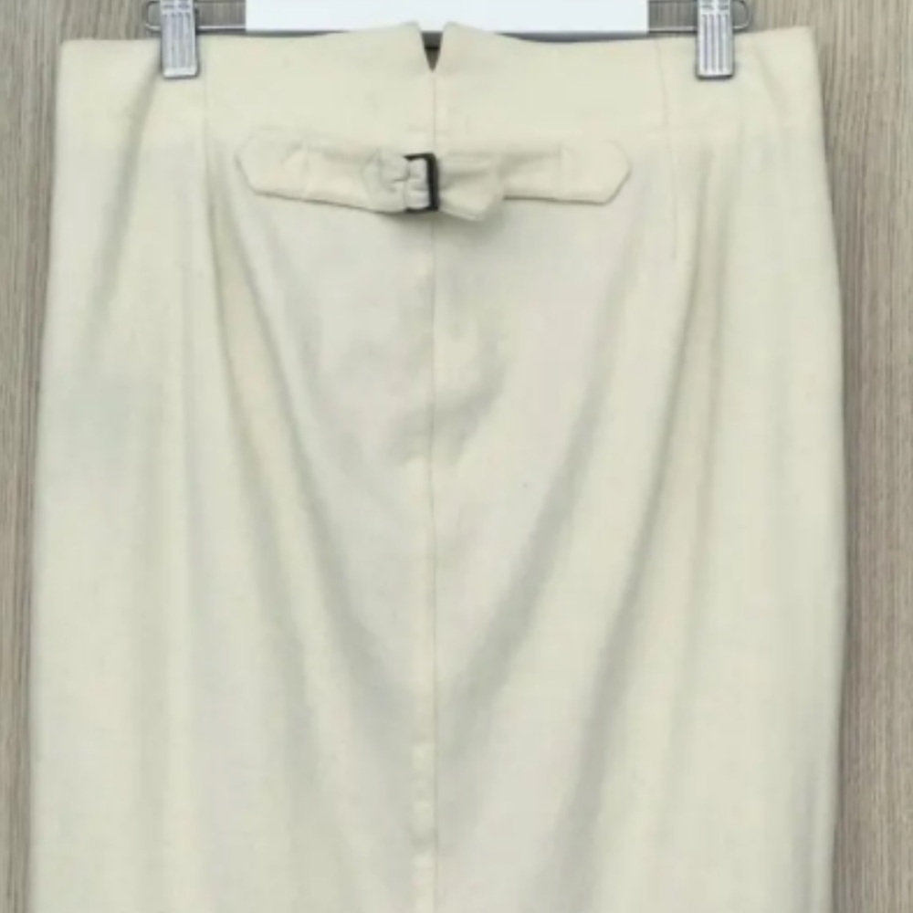 Ralph Lauren Ivory Pencil Trumpet Midi Skirt size 8 - Picture 13 of 13